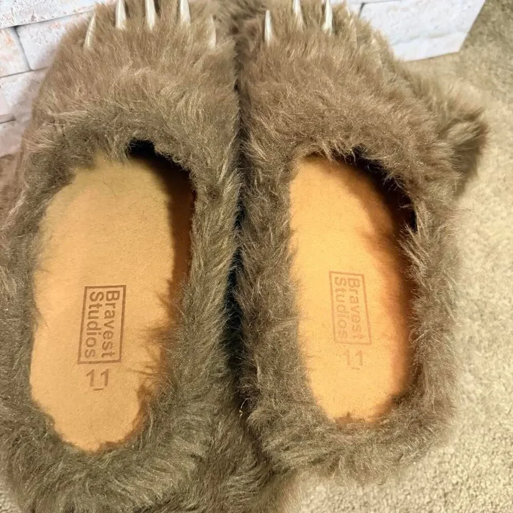 Bravest-studios Men's Brown Slippers